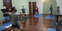 Aulas de Yoga para alunos de graduao da FOB 