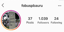 FOB-USP agora tem perfil no Instagram. Siga!
